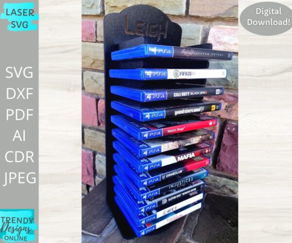 Games DVD Storage Stand svg