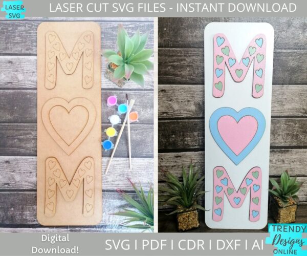 Mothers day DIY Paint Kit svg