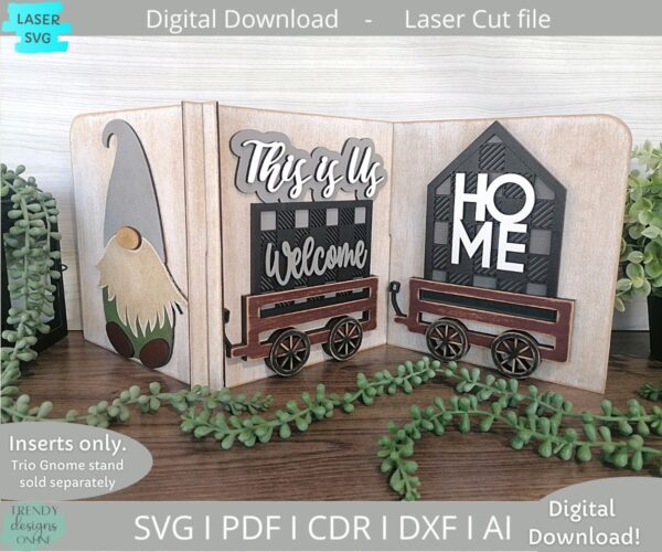 Inserts for Trio Interchangeable Stand- This is Us Buffalo plaid svg