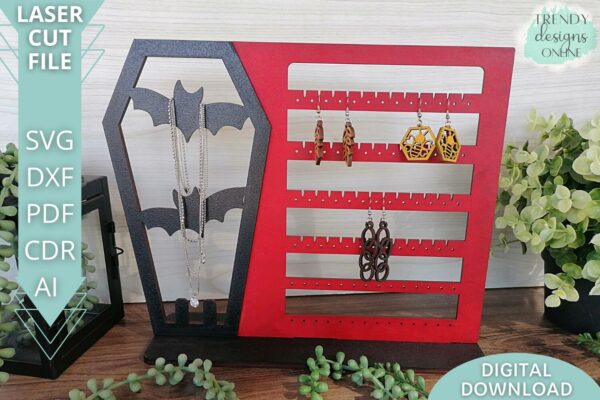 Halloween Jewelry display stand svg