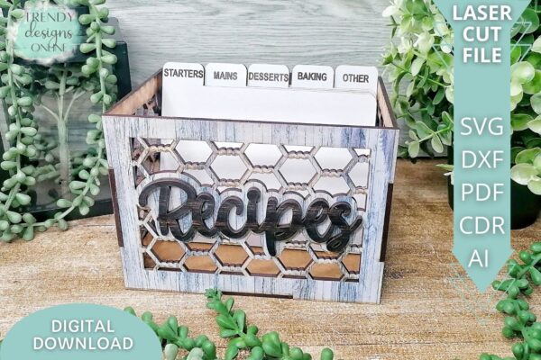 Chicken wire Recipes box svg file